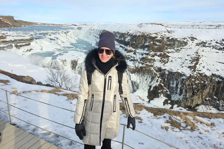 Private Golden Circle with Snowmobile Ride from Reykjavik