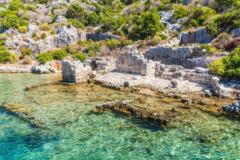 Antalya/Kemer: Luxury Kekova Sunken City & Glass Boat Tour Transfer From Kemer, Beldibi, Kiriş, Tekirova