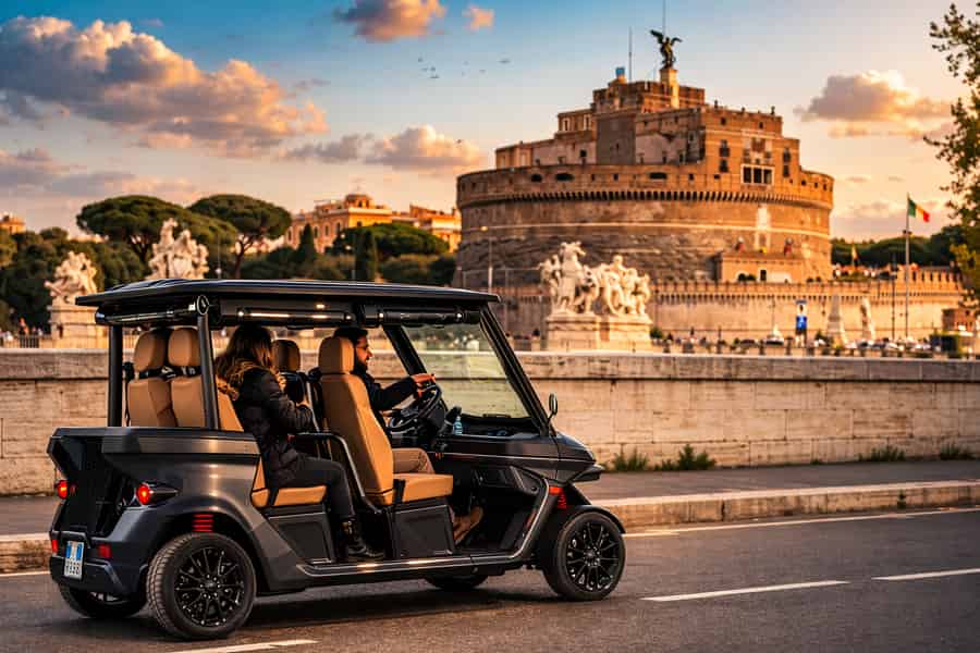 Rom mit dem Golfcart: 90-minütige private Tour zu den Sehenswürdigkeiten und Geheimnissen. Foto: GetYourGuide Rom mit dem Golfcart: 90-minütige private Tour zu den Sehenswürdigkeiten und Geheimnissen. Foto: GetYourGuide
