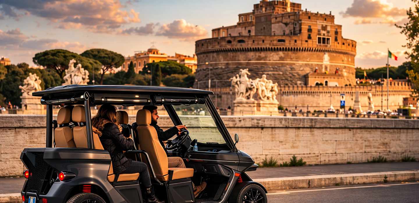 Rom mit dem Golfcart: 90-minütige private Tour zu den Sehenswürdigkeiten und Geheimnissen