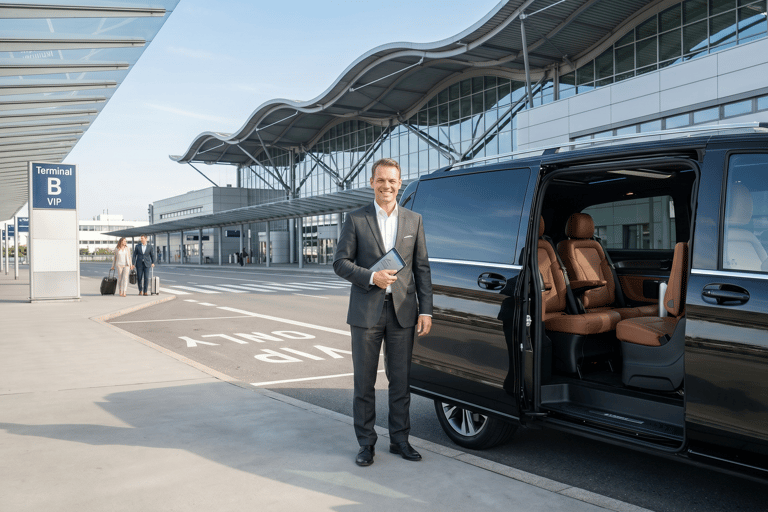 Dusseldorf: DUS Airport Private Transfer to/from City Center Arrival: DUS Airport to hotel in Dusseldorf city center