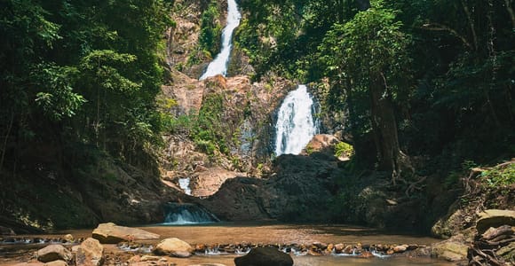 Krabi: Kayak, Zipline & Huay Tho Waterfall Jurassic Tour