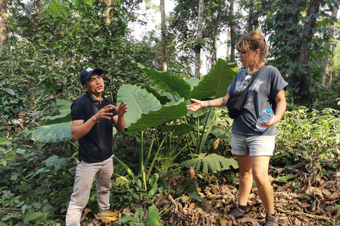 Corso di sopravvivenza nella foresta primaria vicino a Luang Prabang.