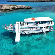 Paphos: Bootsfahrt zur Blauen Lagune, Wasserrutsche & Hoteltransfer