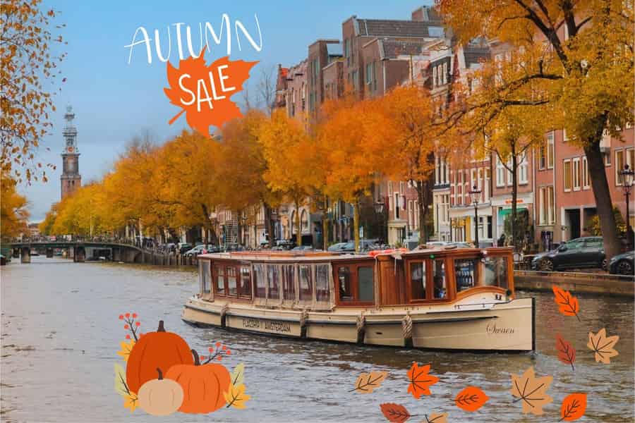 Amsterdam: Luxuriöse Grachtenfahrt mit unbegrenzten Getränken & Häppchen. Foto: GetYourGuide