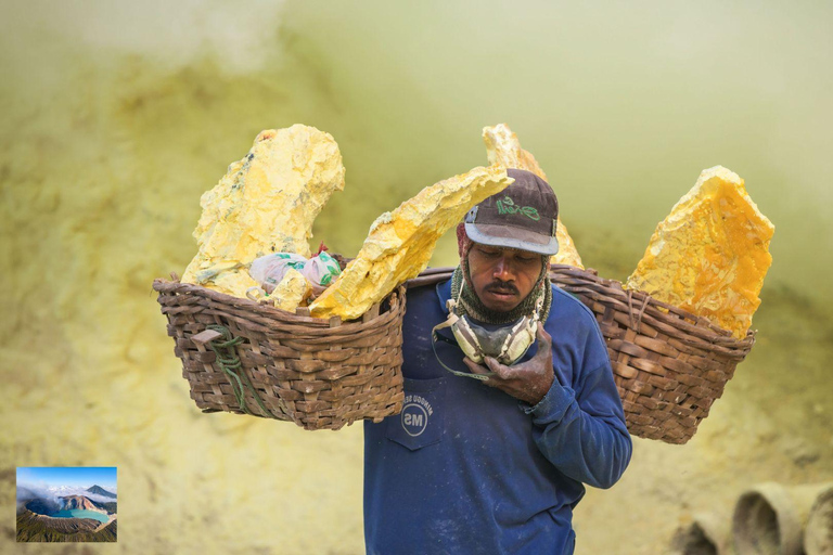 Z Bali: Krater Ijen: nocna wycieczka na wulkan ze wschodem słońca