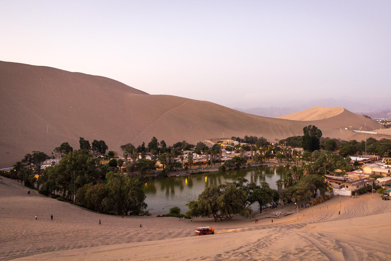 From Ica: Sandboarding in the Ica desert at sunset