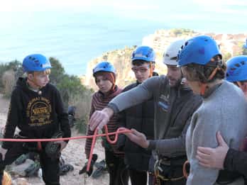 Climbing baptism in Alicante