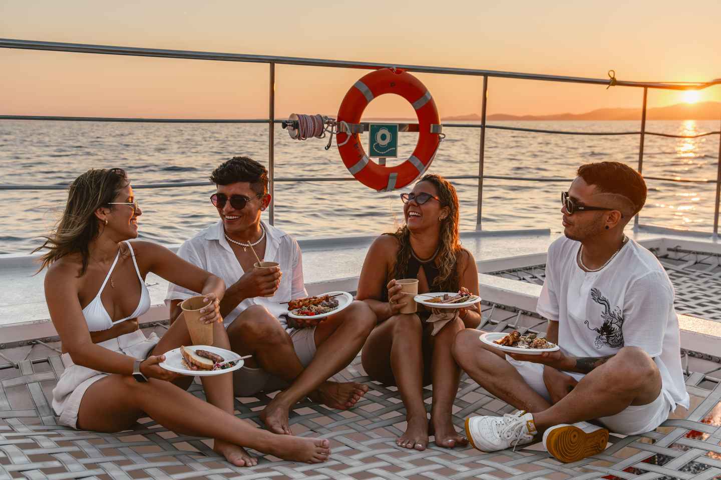 S'Arenal: Sunset Catamaran Cruise with BBQ