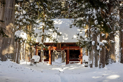 Tokyo: Nagano Snow Monkeys or Shrine or Snow Hut Day Trip Package 2: Togakushi Shrine Itinerary