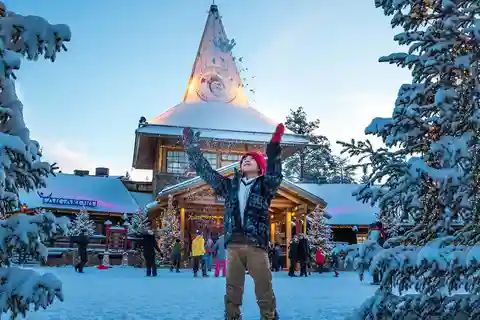 Guidad tur i Santa Claus Village & intyg om polcirkeln