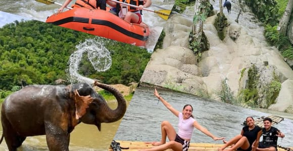 Chiang Mai: Ethical Elephant, Rafting & Sticky Waterfall