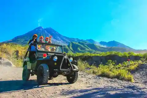 Yogyakarta; Excursão de jipe ao Monte Merapi