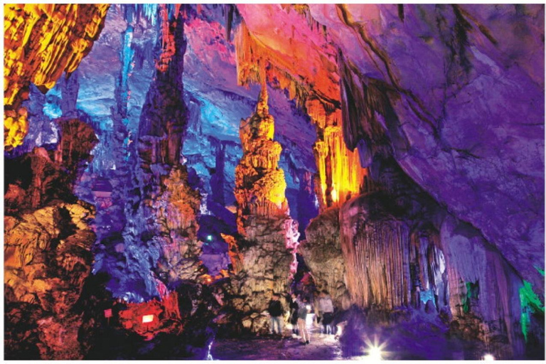 Guilin Afternoon: Reed Flute Cave, Elephant Hill, Night Tour