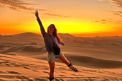Huacachina: Dune buggy, bodyboarding, and sunset adventure Huacachina: Dune buggy adventure, bodyboarding, and sunset