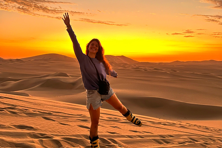 Huacachina: Dune buggy, bodyboarding, and sunset adventure Huacachina: Dune buggy adventure, bodyboarding, and sunset
