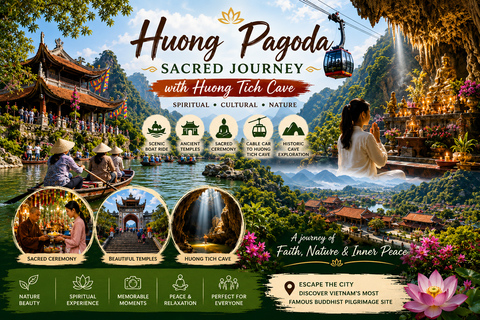Hanoi: Perfume Pagoda, Huong Tich Cave & Boat Tour Group Tour