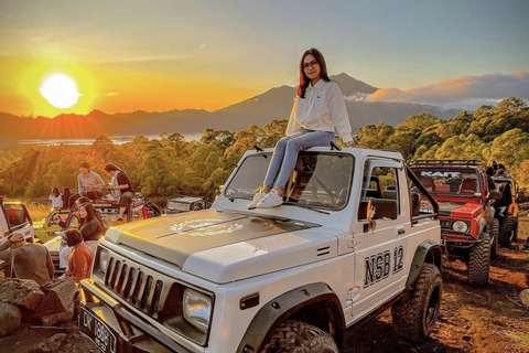 Mount Batur Jeep Sunrise with Breakfast & Photographer Jeep Sunrise + Black Lava Volcano