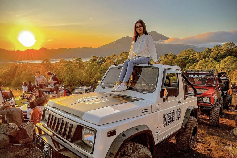 Mount Batur Jeep Sunrise with Breakfast & Photographer Jeep Sunrise + Black Lava Volcano