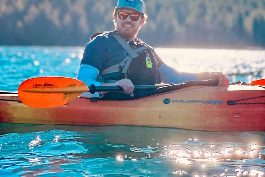 Whitefish Lake: Geführte Kajak-Tour. Foto: GetYourGuide