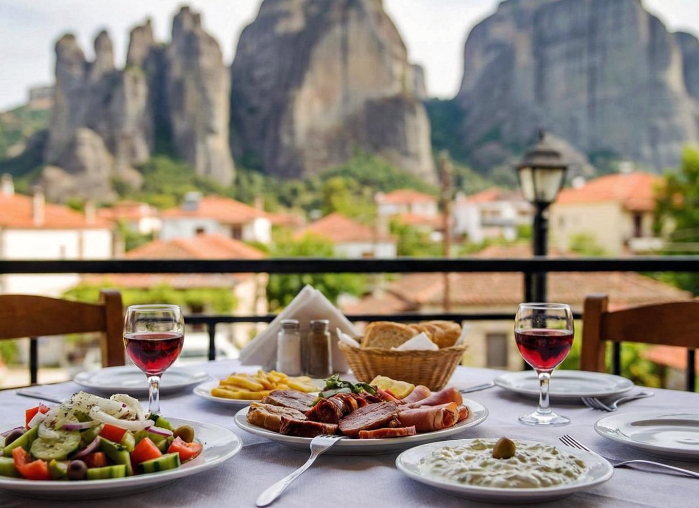 Athen: Dagsudflugt til Meteora-klostrene med huler og frokost