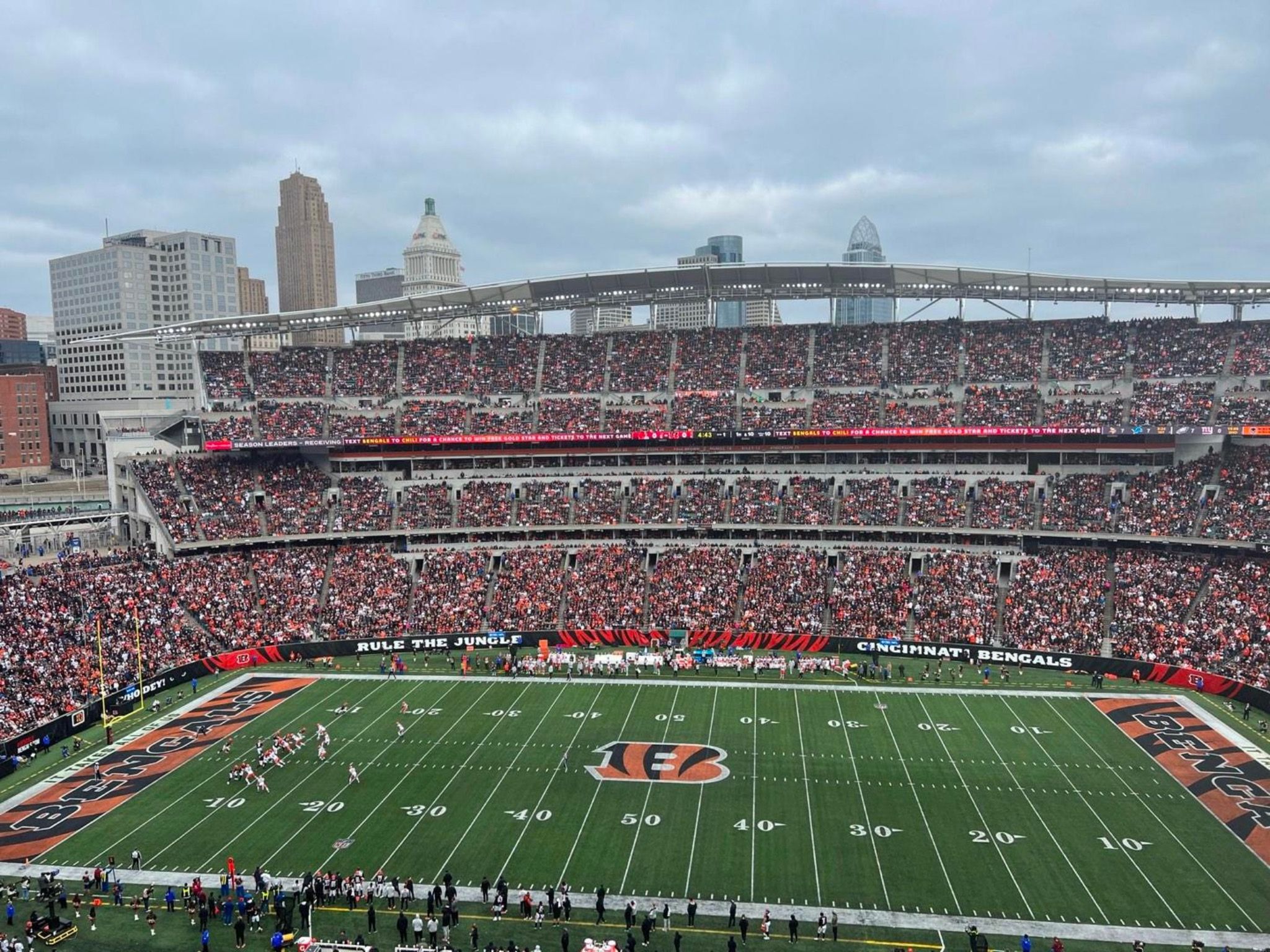 Cincinnati Bengals NFL Spiel im Paycor Stadion