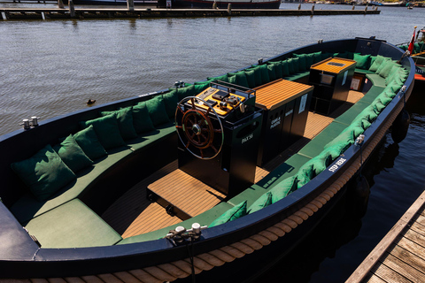 Amsterdam: Rejs łodzią z przewodnikiem i opcją nieograniczonych napojówBilet rodzinny