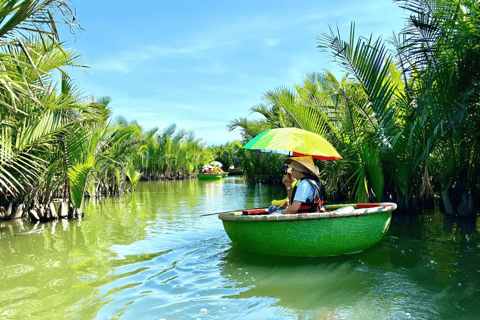 Giungla di cocco &amp; Basket Boat &amp; Città di Hoi An &amp; Rilascio delle LanterneTour di gruppo