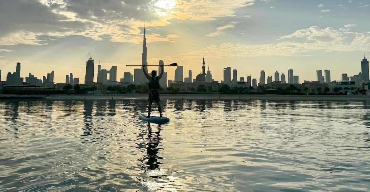Dubai StandUp Paddle Boarding with Burj Khalifa View GetYourGuide