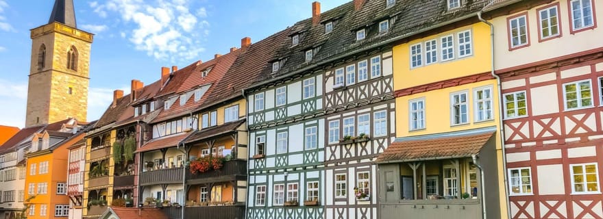 Erfurt : En route avec le Brückenkrämer. Visite avec dégustation d'anniversaire.