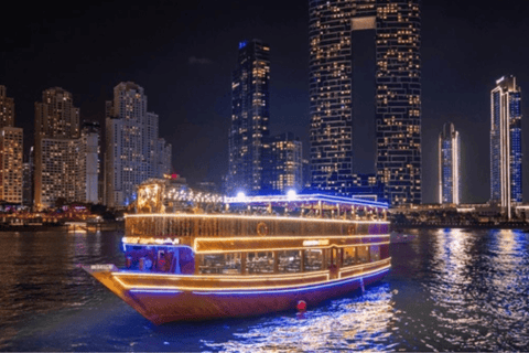 Doha: Sunset Dhow Boat Cruise with Skyline Views Dhow Boat From Meeting Point