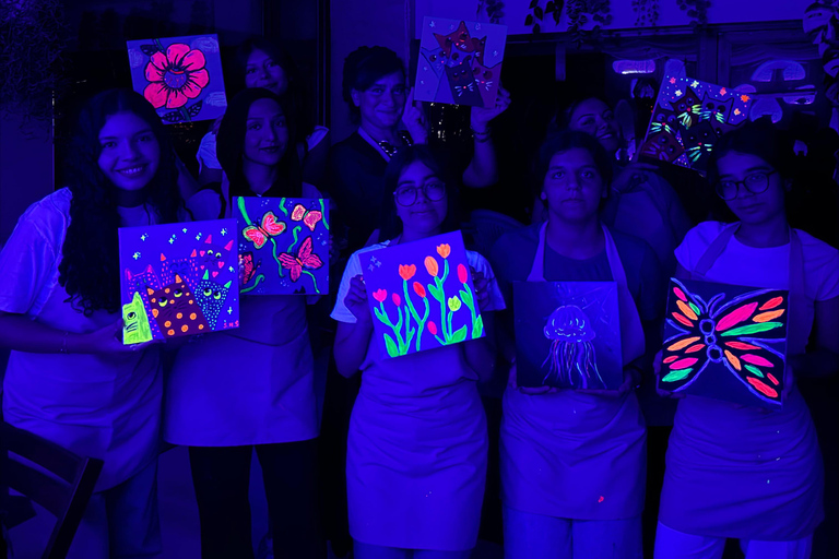 Antalya: Neon Painting Workshop - Art That Glows in the Dark