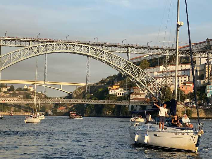 Porto: Private Douro River Charming Sailboat Cruise w/Wine