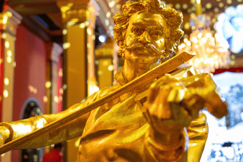 Vienna: concerto di Strauss dal vivo con cantante, orchestra e spettacolo di luciCategoria VIP: 1 - Seconda fila (incluso libretto del programma del concerto)