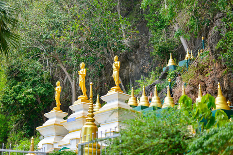 Fuga particular de Krabi: Piscina Esmeralda, Fontes Termais e Caverna do TigreVan particular