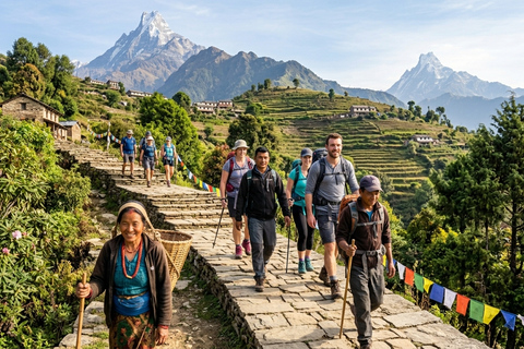 Pokhara: Annapurna Foothills Day Group Hike with Transfers