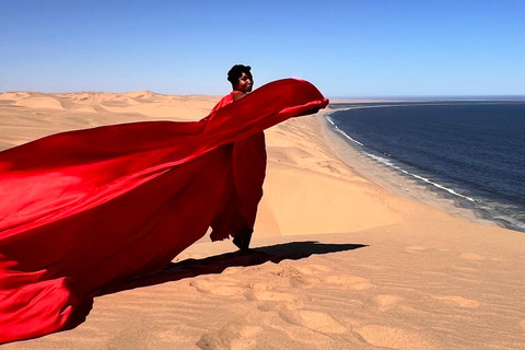 Swakopmund: Flying Dress Photoshoot in the Desert