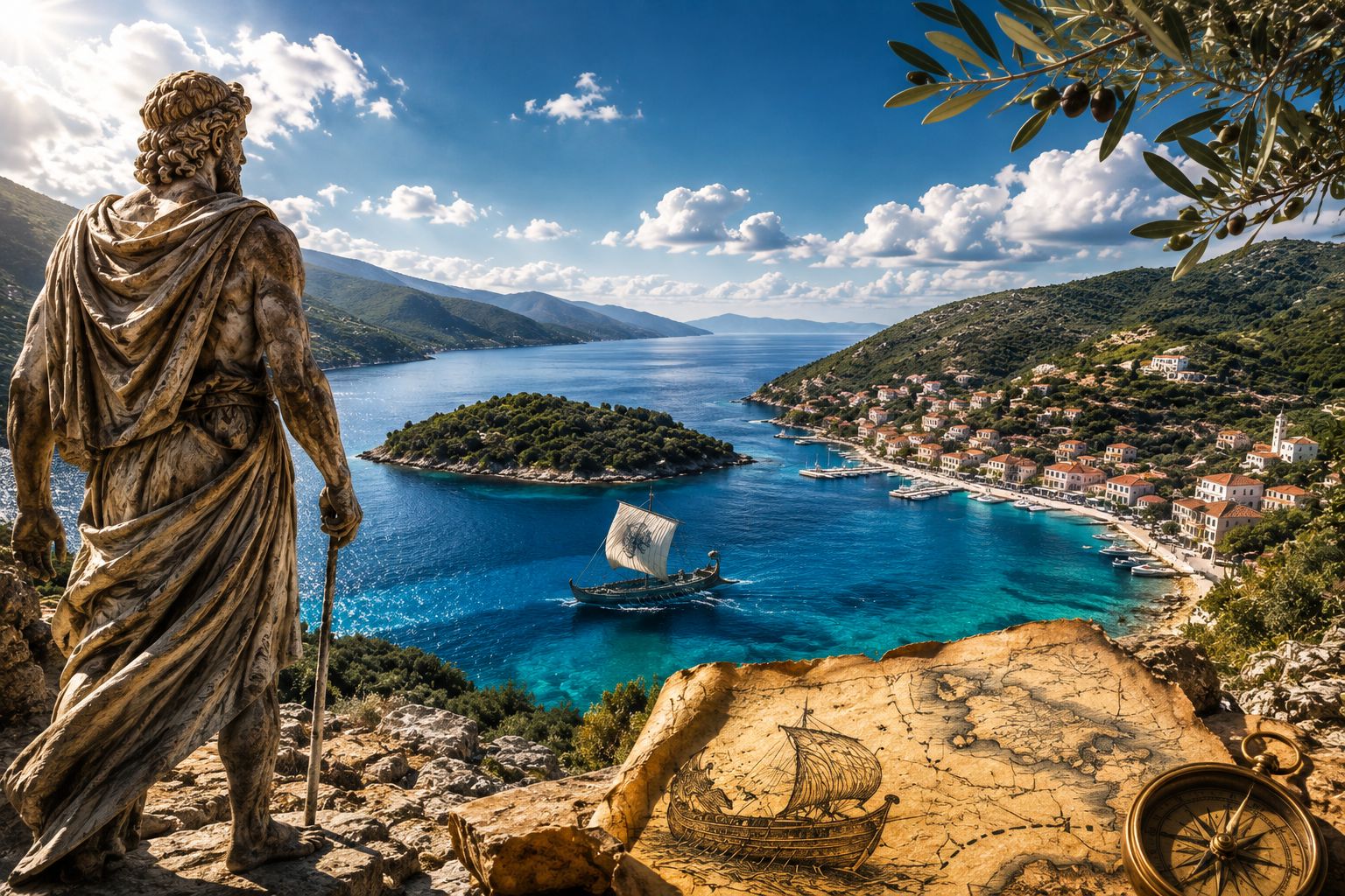 Ithaka: Ganztägige Entdeckungstour zu Mythologie, Kultur und Aromen