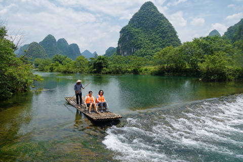 YangShuo: Yulong River Bamboo Raft Ticket with Route Options Jinlong Bridge to Jiuxian 60 Minutes | Up to 2 People