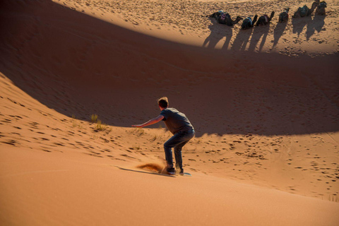 Marrakech: 3-Day Merzouga Desert Tour Camel & Sandboarding Deluxe Camp Tent (Recommended)
