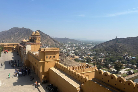 Jaipur: Antiguo y Nuevo Jaipur Tour de la ciudad de día completo en coche+guía