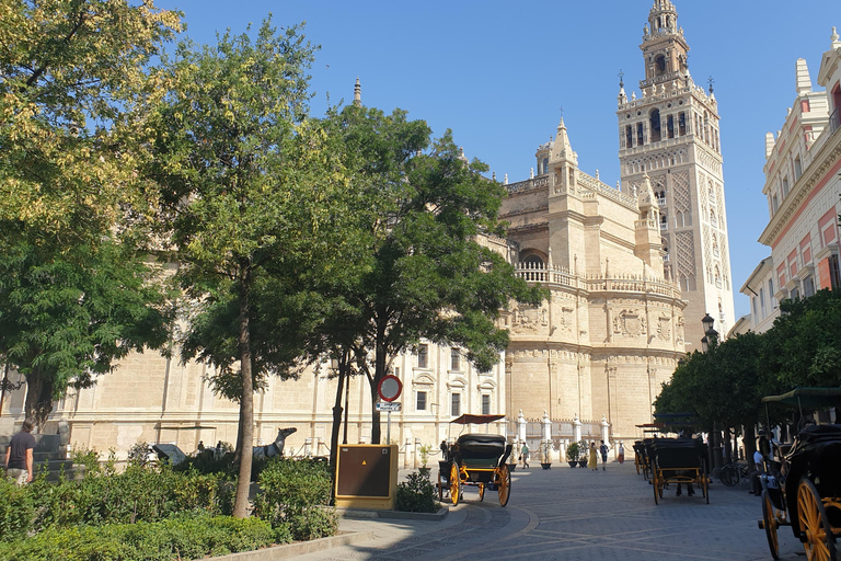 Sevilla: Inträde till Alcázar och katedralen och guidad turGuidad rundtur av Alcázar – gemensam rundtur på spanska