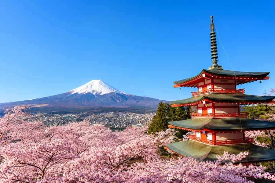 Fuji, Arakurayama, Hikawa-Uhrenladen, Oishi-Park, Kawaguchi. Foto: GetYourGuide Fuji, Arakurayama, Hikawa-Uhrenladen, Oishi-Park, Kawaguchi. Foto: GetYourGuide
