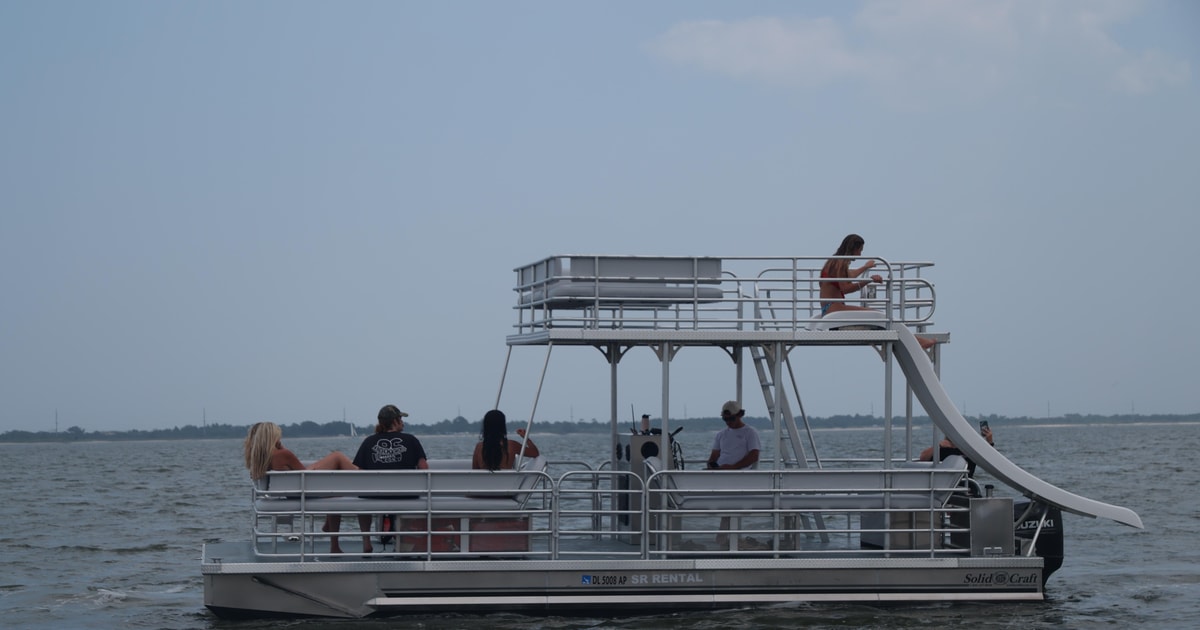 Dewey Beach DoubleDecker Party Pontoon Boat Rental GetYourGuide