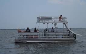 Dewey Beach: Double-Decker Party Pontoon Boat Rental
