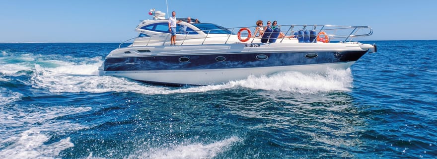 Albufeira : Algarve - Location de bateau privé d'une demi-journée