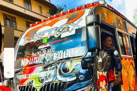 Nairobi: Matatu Culture Tour with Music, Art & Street Vibes Nairobi moving art with music.