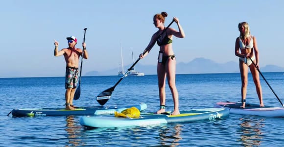 Kos: Stand-Up Paddleboarding Lesson & Kardamena Mini-Tour