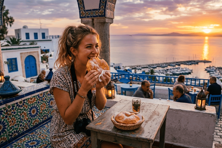 Tunis by Night: Medina, Sunset at Sidi Bou Said & Tunisian Dinner Tunis by Night: Medina, Sunset at Sidi Bou Said, & Tunisian Dinner