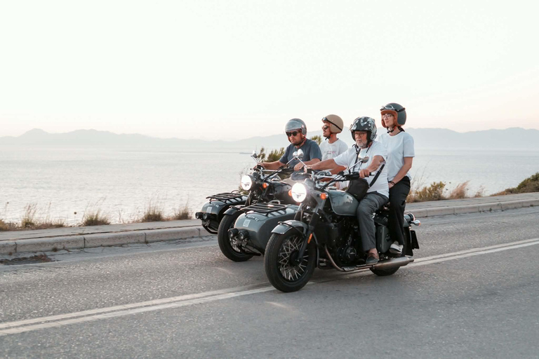 Private Rhodes Sunset Sidecar Experience: Hidden Viewpoint